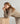 Pull col montant oversize en cachemire 4 fils - Marron Taupe
