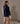 Pull col roulé jacquard flamme - Noir