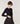 Short merino wool cardigan - Black