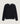Round-neck merino wool sweater - Black