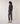 Pantalon cigarette en maille milano - Gris Foncé