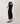Pantalon cigarette en maille milano - Noir
