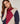 Pull col roulé colorblock - Grenat