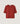 Pull col rond manches 3/4 en laine mérinos - Rouge Foncé