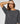 Pull col rond manches 3/4 en laine mérinos - Gris Fonce