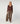Pantalon droit en cuir stretch velours