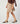 Jupe courte en maille - Beige